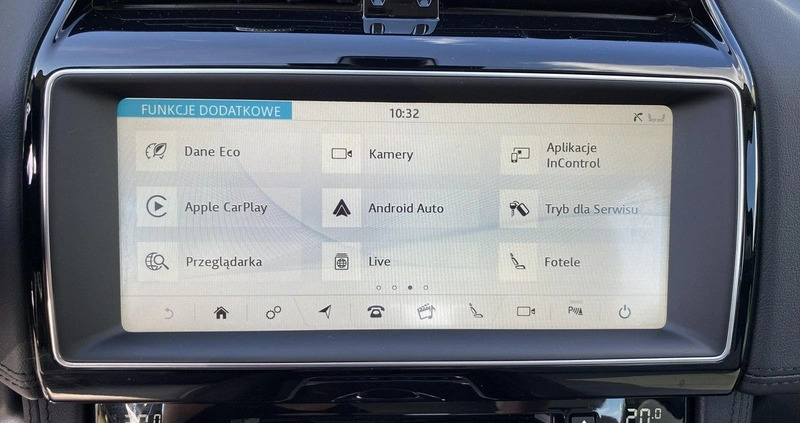 Jaguar F-Pace cena 169900 przebieg: 44000, rok produkcji 2020 z Witnica małe 379